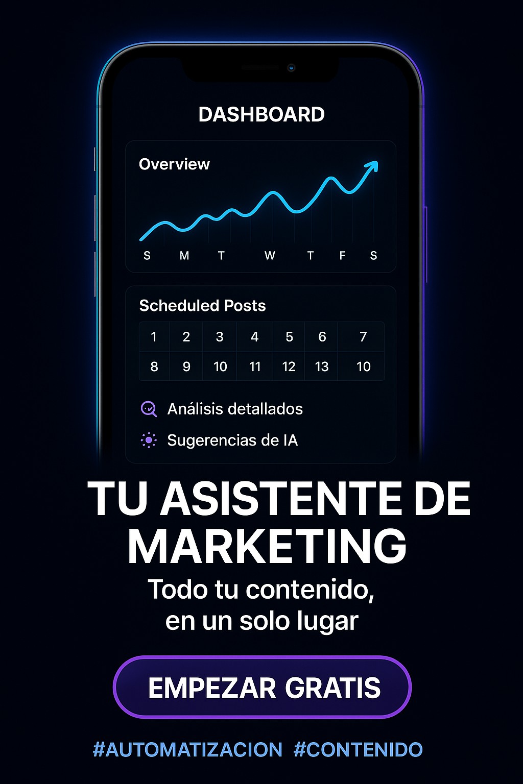 Ejemplo de anuncio: asistente de marketing